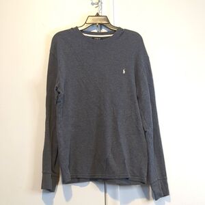 POLO RALPH LAUREN Gray long sleeve SHIRT Sz L